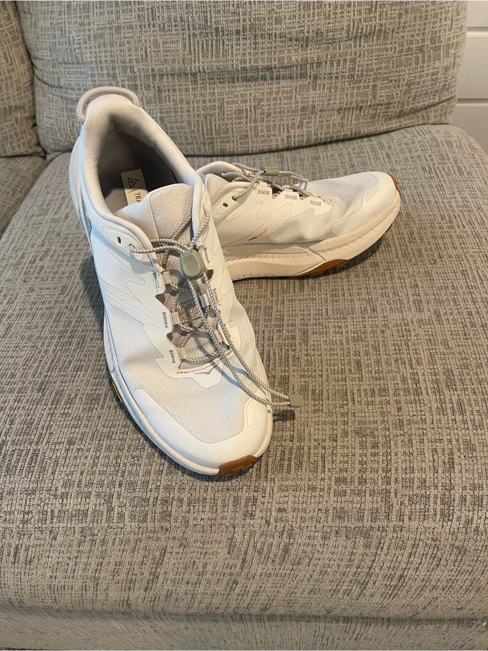 HOKA Transport White Vibram Cordura Sneakers Women’s Size 8